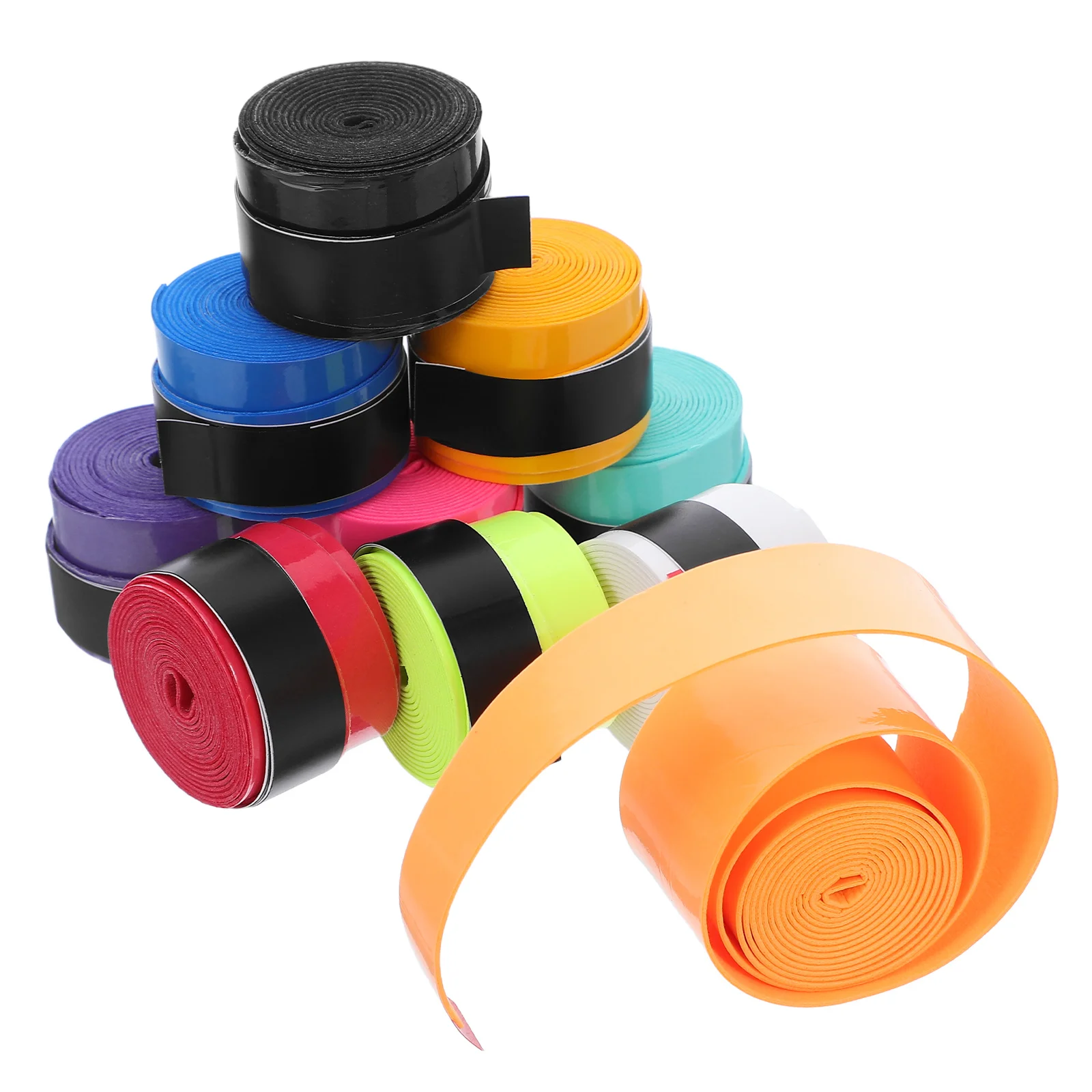 

10Pcs Racquet Grip Tape Anti-Slip Absorbent PU Material for Tennis Pickleball Badminton Overgrips Comfortable Sweat Absorption