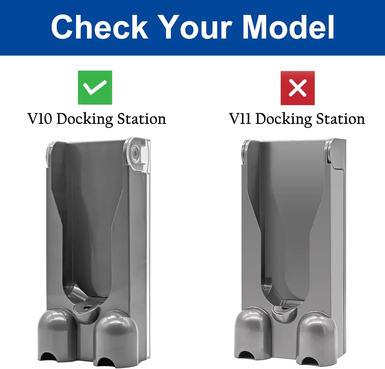 Vacuum Docking Station - Wall Mounted Accessories Bracket Compatible with Dyson V10 Vacuum Cleaners Only Part No.969042-01