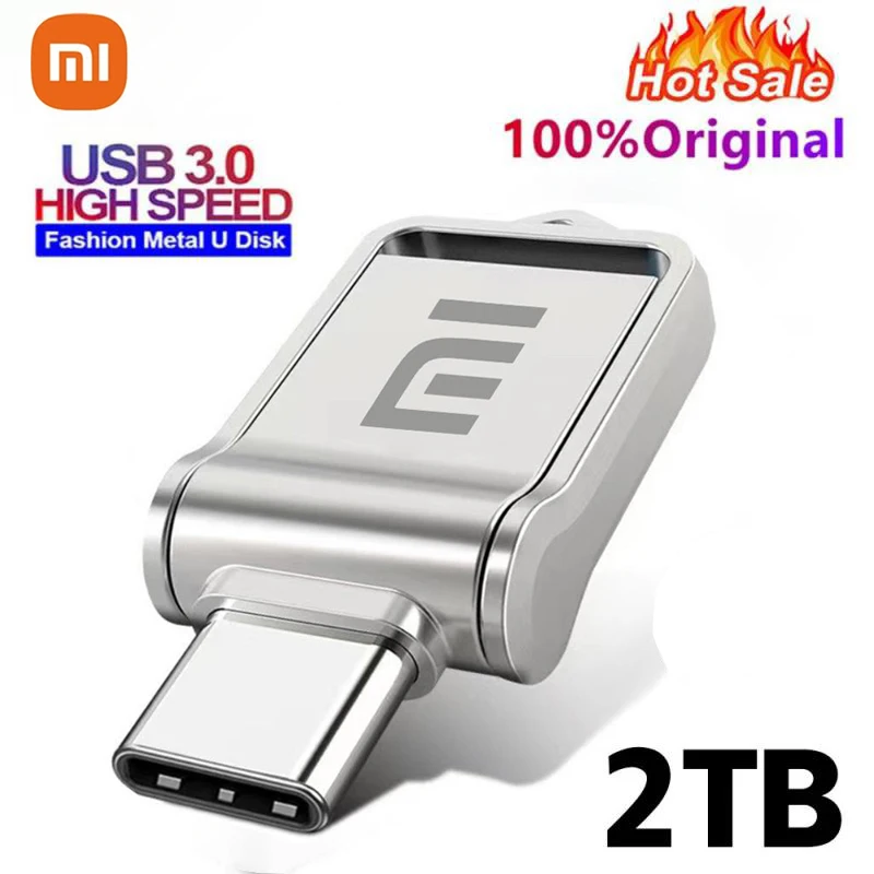 Xiaomi Metall 2TB USB-Flash-Laufwerk USB 2. 0 Hochgeschwindigkeits-Datei übertragung Pen drive ultra große Kapazität wasserdichte mechanische Festplatte