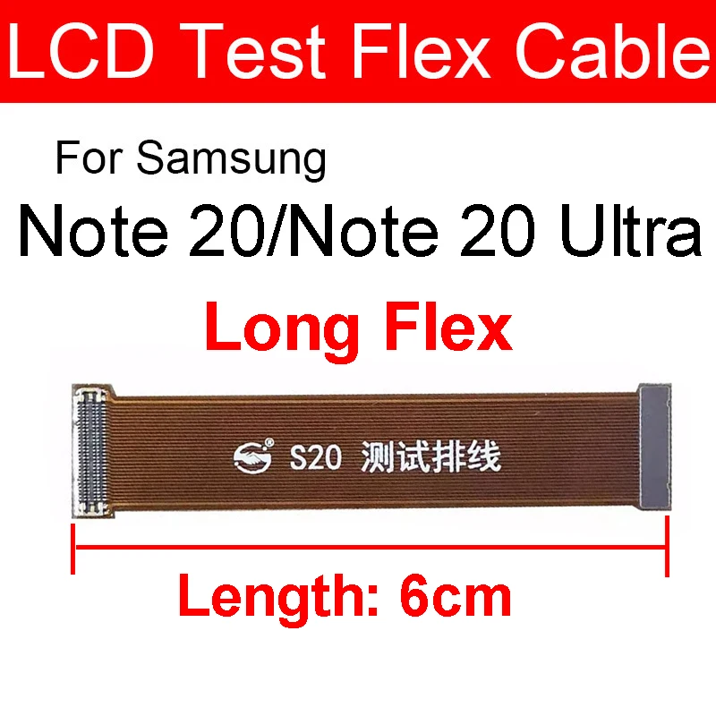 LCD Display Test Touch Screen Extend Flex Cable For Samsung Note 9 10 20 S8 S9 S10 S20 S21 S23 Plus Ultra S10e S20Fe