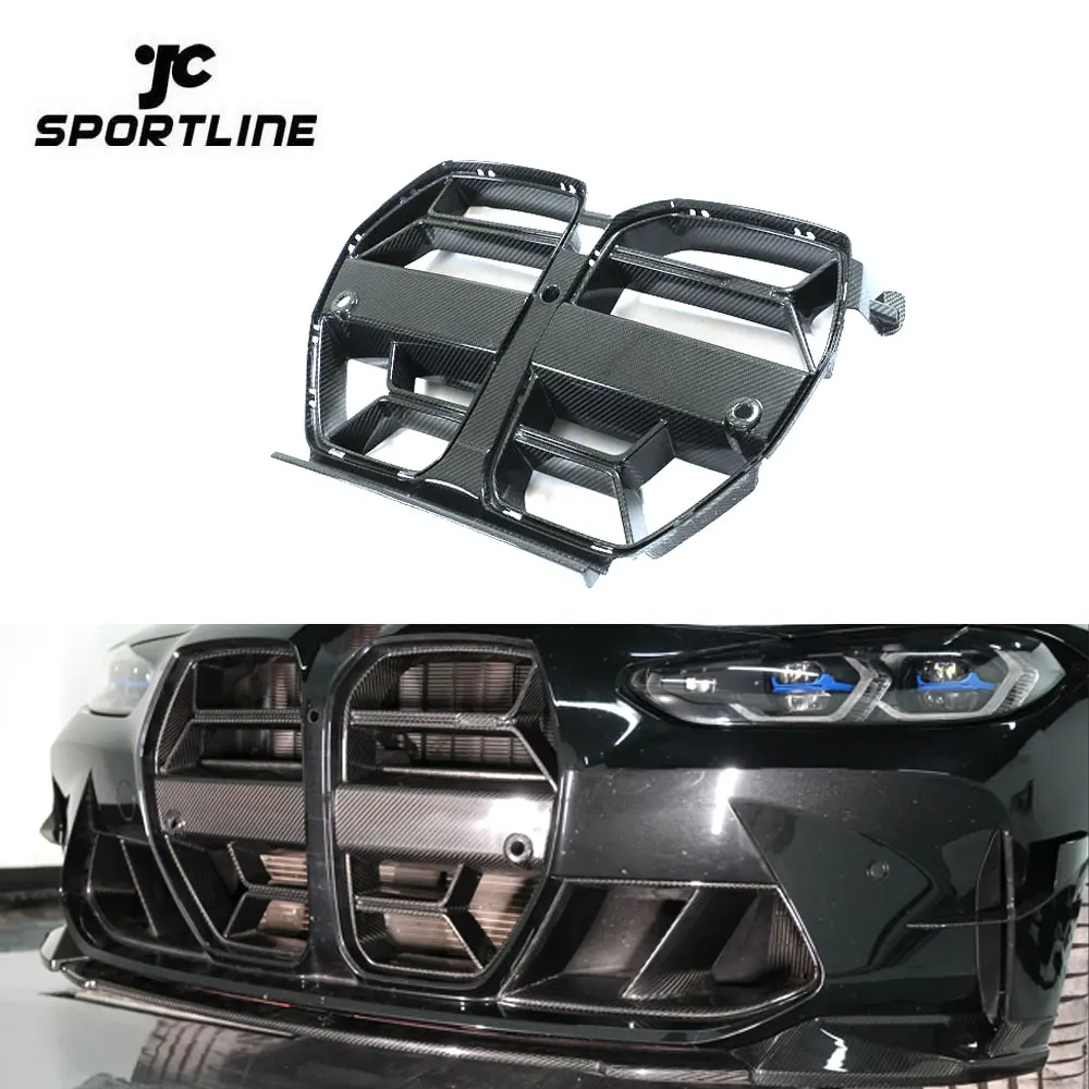 

Pre-preg Carbon G80 M3 Front Kidney Grill For BMW G8X M3 G82 G83 M4 Competition Sport 2020-2022 Without ACC