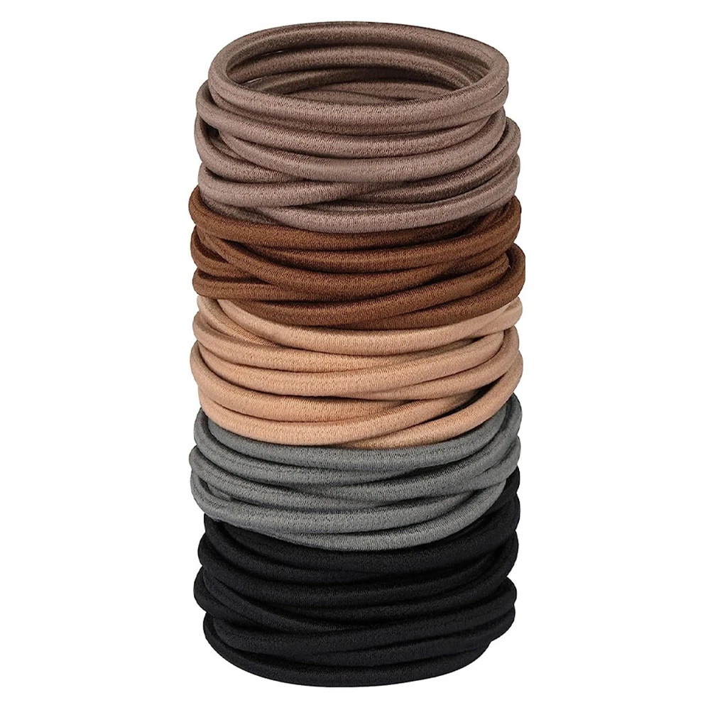 

10/30/50Pcs Women Girl Elastics Rubber Bands Hair Ties For Solid Colors Headband Hair Scrunchies Accessories Ponytail Holder