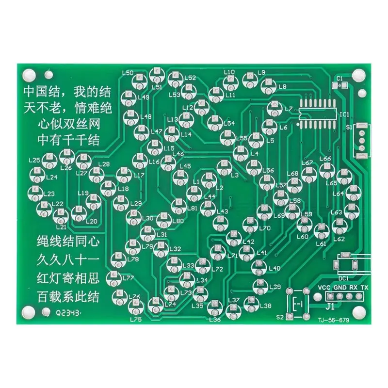 B29C-Led ضوء متدفق 5 فولت لحام الممارسة مدرسة التدريس لوحة دوائر كهربائية الصينية عقدة لتقوم بها بنفسك عدة إلكترونية متعة طقم لحام #5