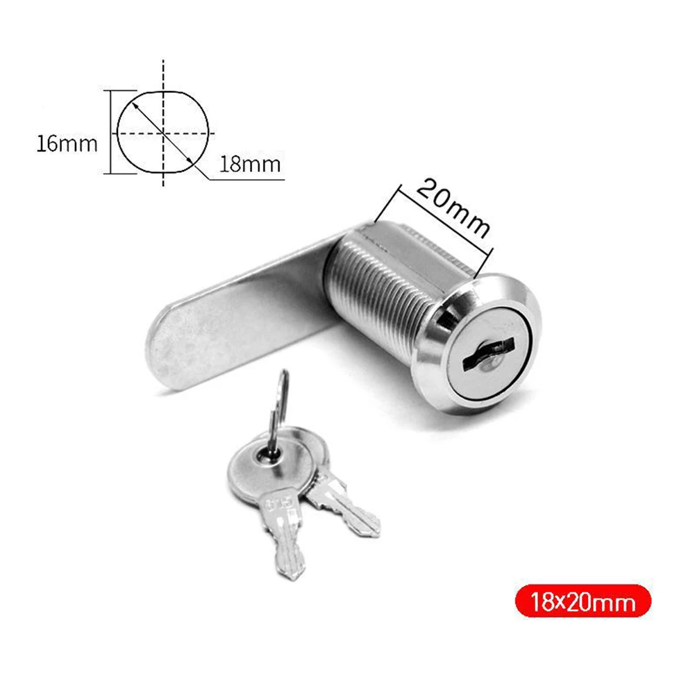 1PC 16/20/25/30mm Lock Set With 2 Key Door Drawer Cabinet Mail Box Locker Lock Door Drawer  Locker Cupboard