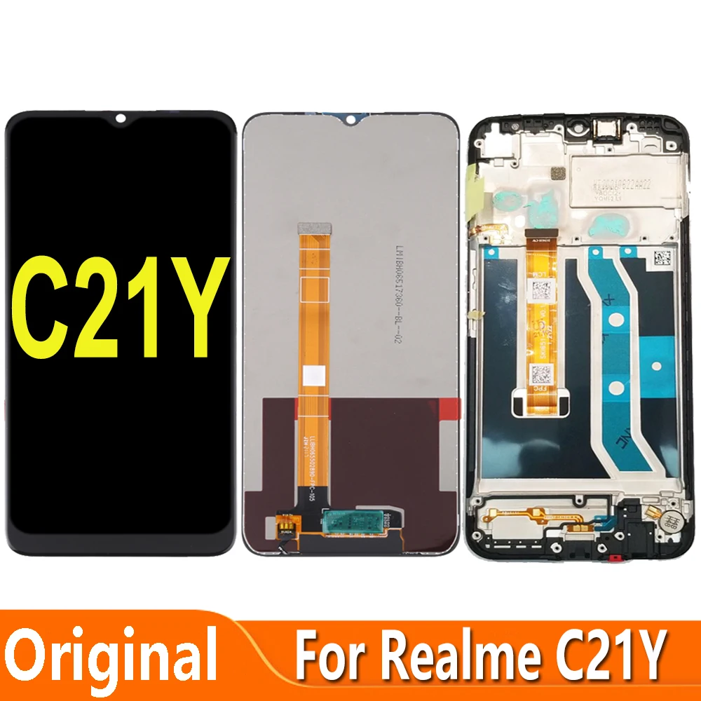 For Realme C21Y RMX3261 LCD Display Touch Screen Digitizer Assembly