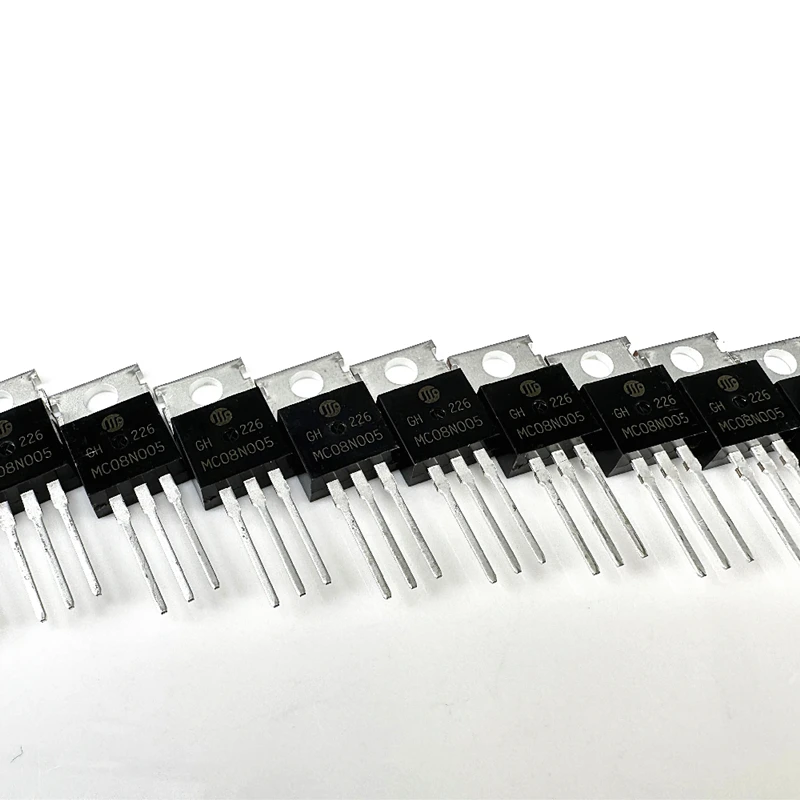 (10 pcs) MC08N005 TO-220 Package Field Effect Tube N-channel Durable Electronic Component for Electrical Integrated circuit