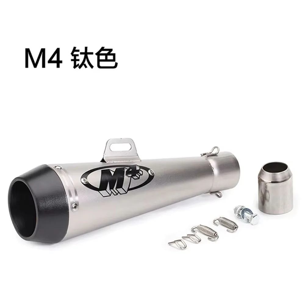 الانزلاق على 51 مللي متر دراجة نارية العادم الأنابيب M4 الهروب GP موتو وعاء الخمار ل سكوتر موتوكروس الترابية دراجة موتو 600cc 1000cc 300cc #5