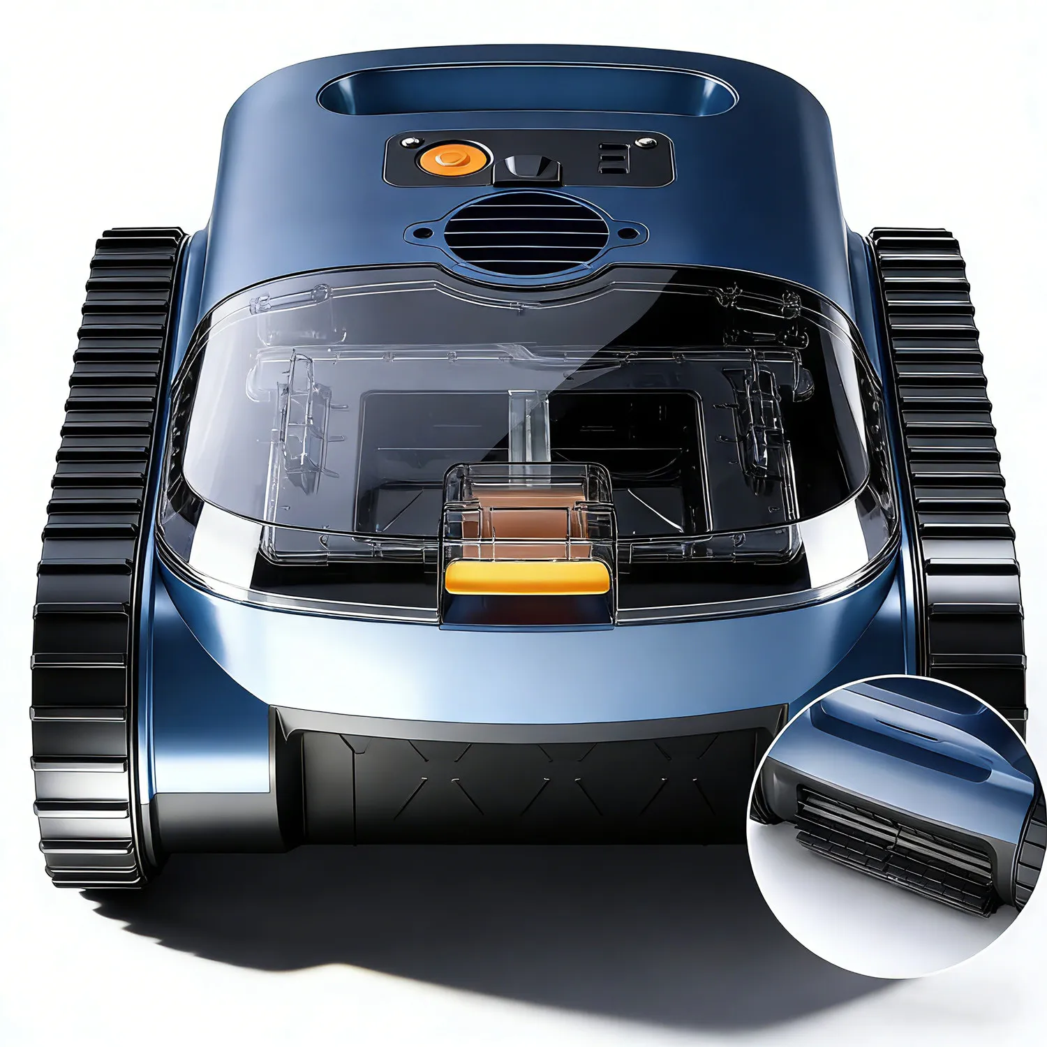 Cordless Robotic Pool Cleaner, 180Min Runtime, Dual Motors, 7800mAh Batter