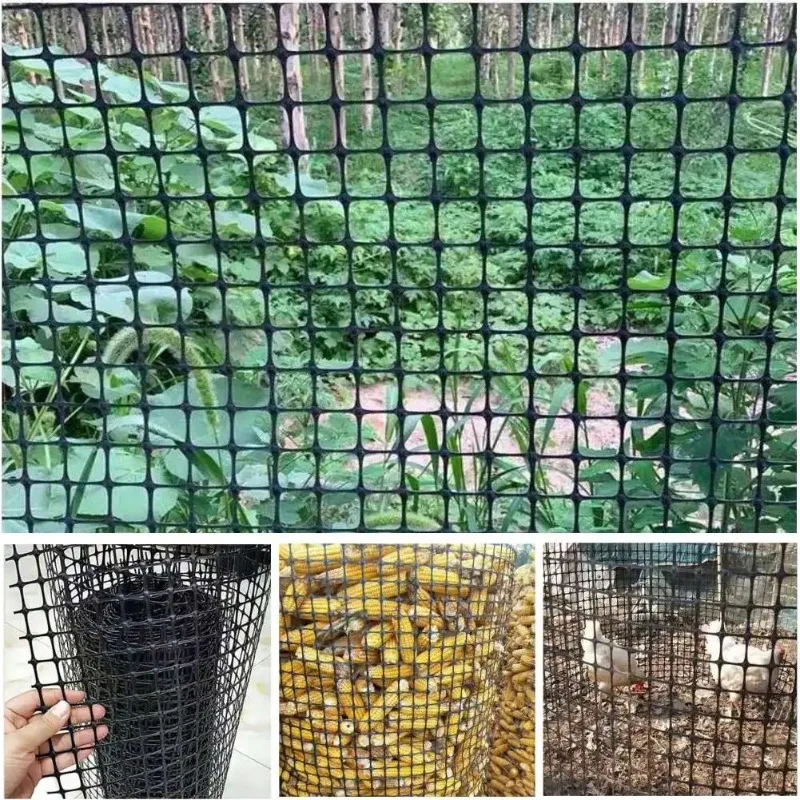 Garden Fence Pet Chicken Ducks Breeding Net Balcony Railing Stairs Protection Net  Plastic Lattice Mesh Pond Safety Fence