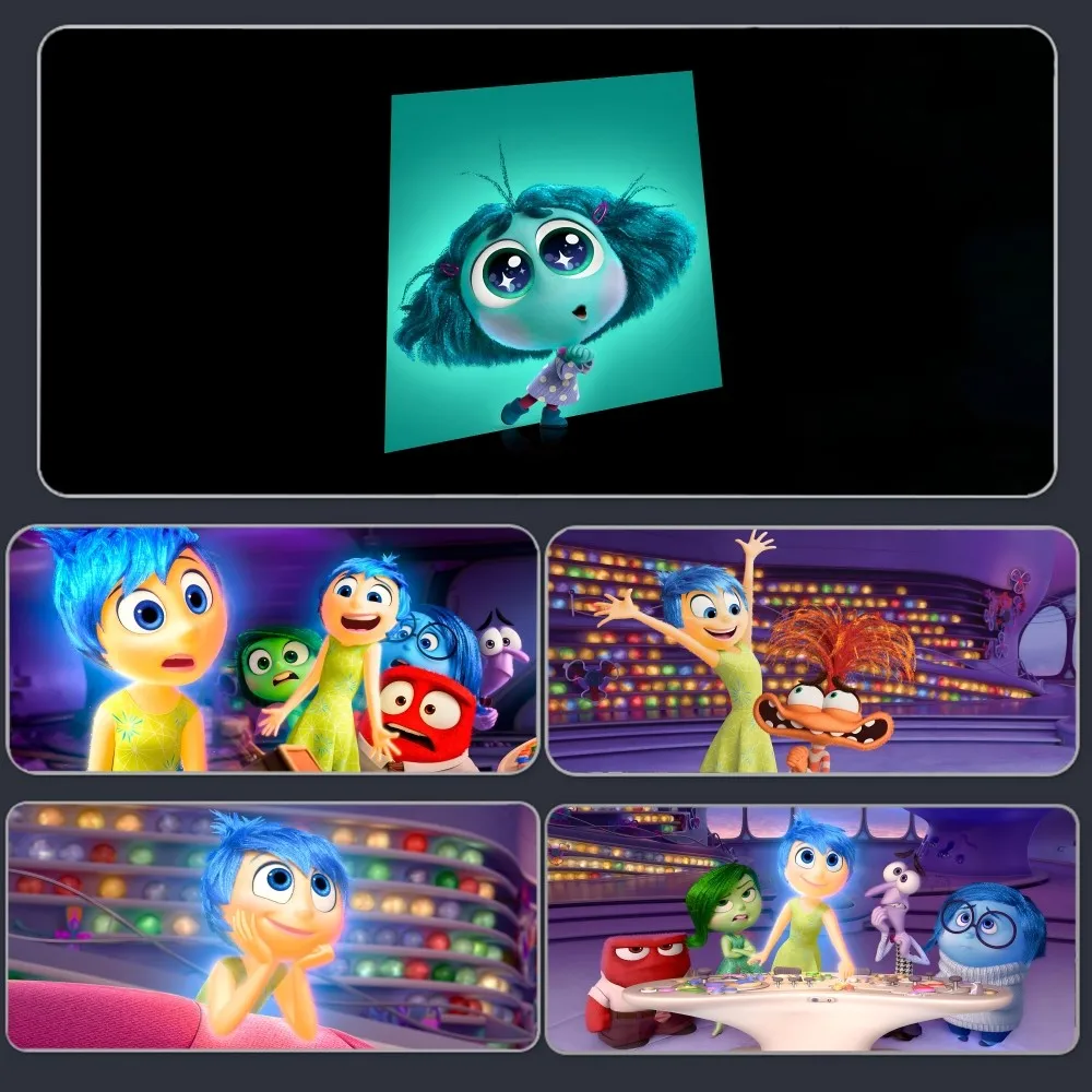 Anime I-Inside Out 2 Mousepad Large Gaming Mouse Pad LockEdge Thickened Computer Keyboard Table Desk Mat