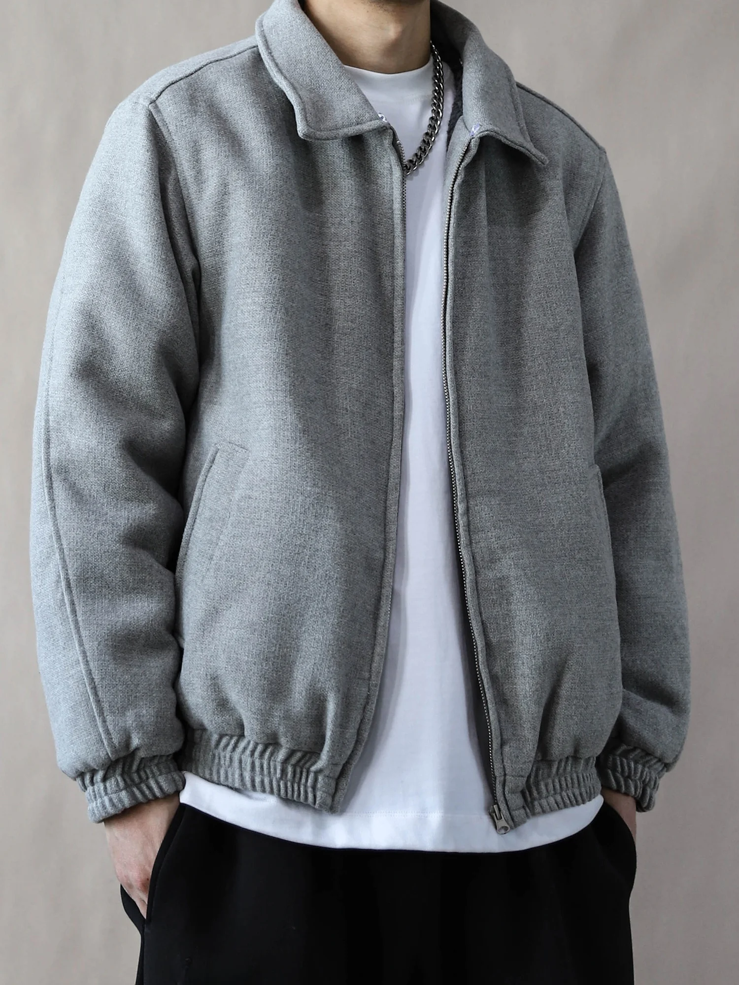 

Новая мужская повседневная хлопковая куртка 2025 года в стиле ретро с отложным воротником, свободного кроя, молодежная, из хлопка, с длинными рукавами, в стиле Cleanfit