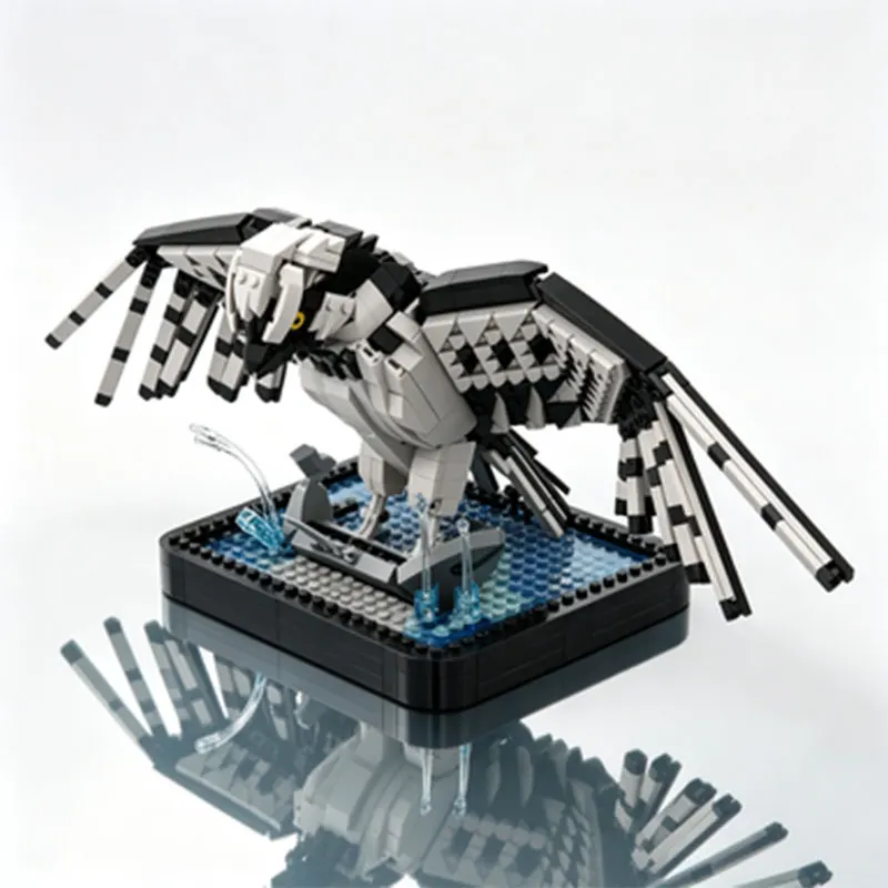 MOC Animal Osprey Hunting Small Particle Assembly Model for Adults - High-Difficulty, Stress-Relieving Assembly - Gift Collector