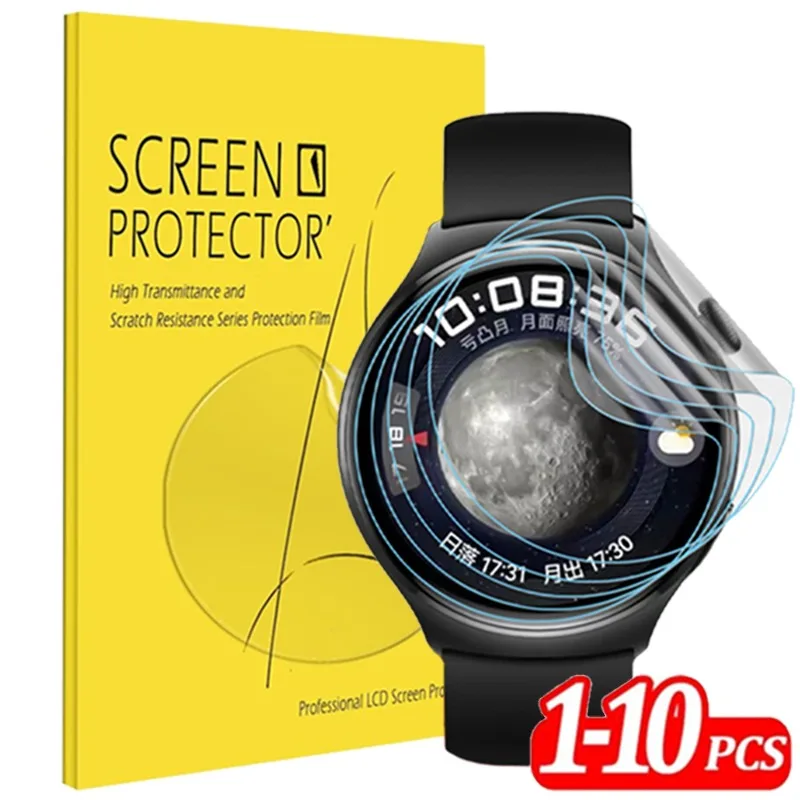1-10Pcs Hydrogel Films for Huawei Watch 4 Watch4 Pro Soft TPU HD Scratch-resistant Protective Films Smart Watch Screen Protector