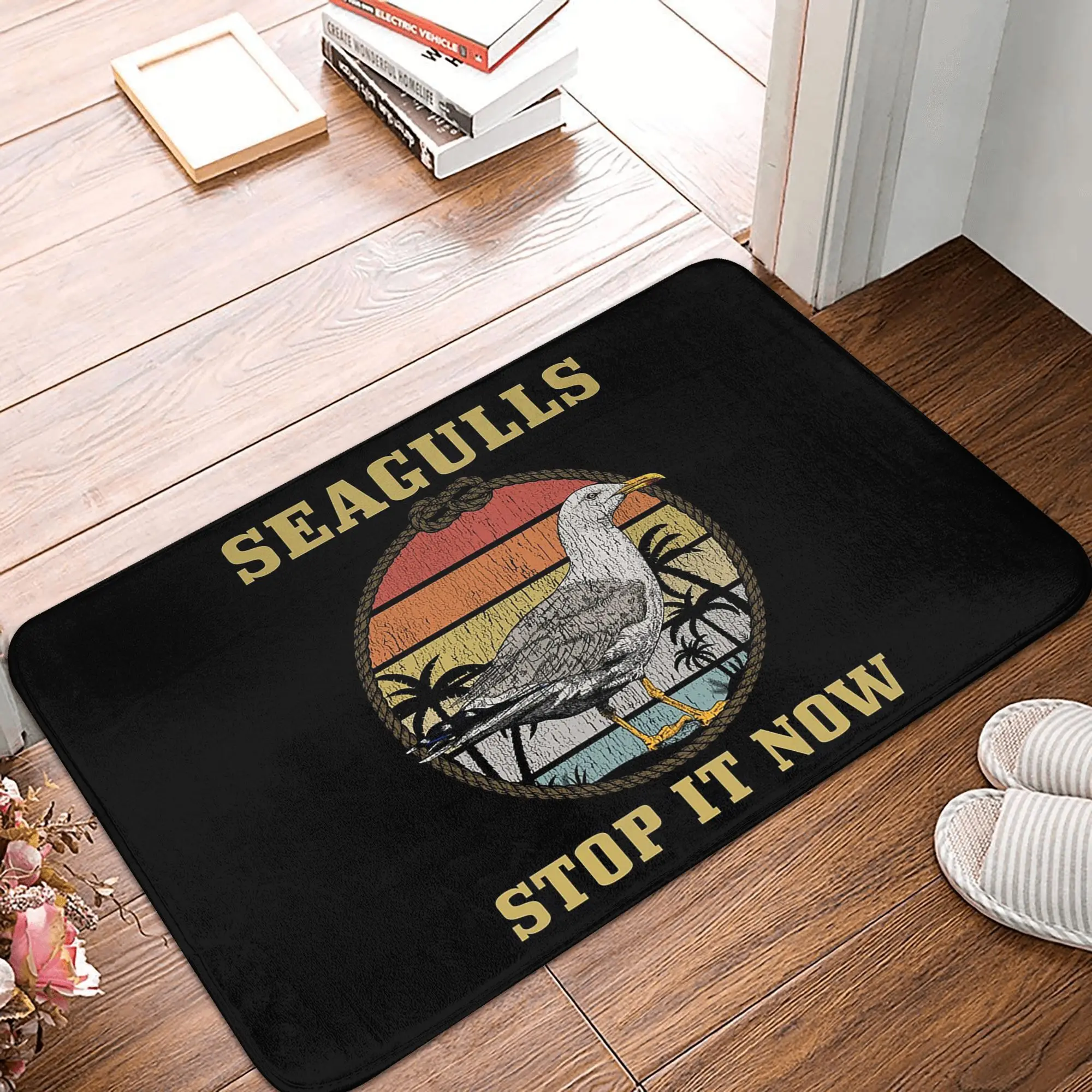 Seagulls stop it now Anti-slip Doormat Floor Mat Durable Carpet Rug for Kitchen Entrance Home Bathroom Footpad Mats