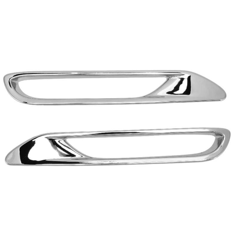 

2Pcs/Set Rear Fog Lamp Eyebrow Frame Cover Trim Silver Electroplating Replacement For Nissan Qashqai J11 2018-2020