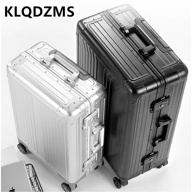 COLENARA Deutscher Koffer aus Aluminium-Magnesium-Legierung für Geschäftsreisen, 20 Zoll Bordgepäck, Große Kapazität 28 Zoll Reisekoffer