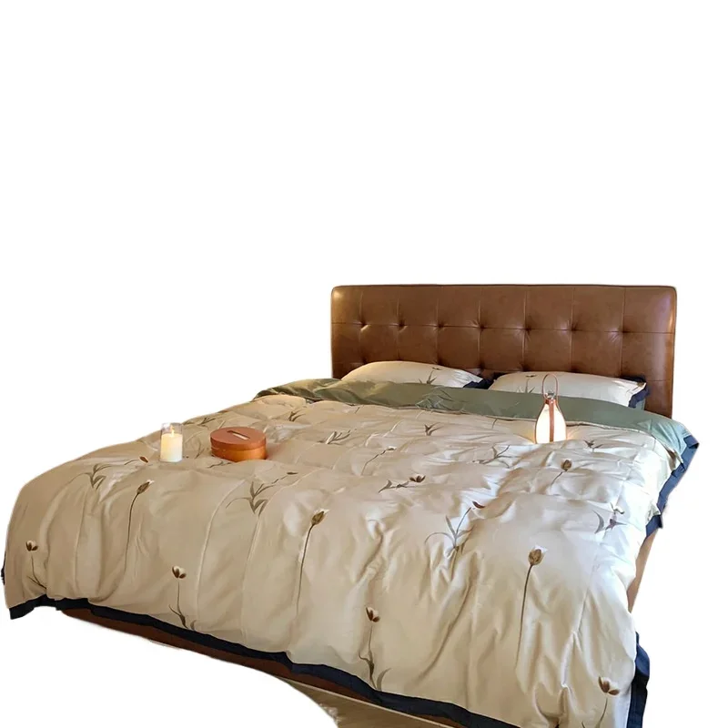 

Personality retro bedroom soft bag bed