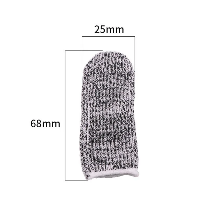 مقاومة للاهتراء 10 قطعة غطاء للأصابع حامي 5-مستوى عالية الأداء في الهواء الطلق العمل قطع مقاومة الألياف قفازات الاصبع في المطبخ