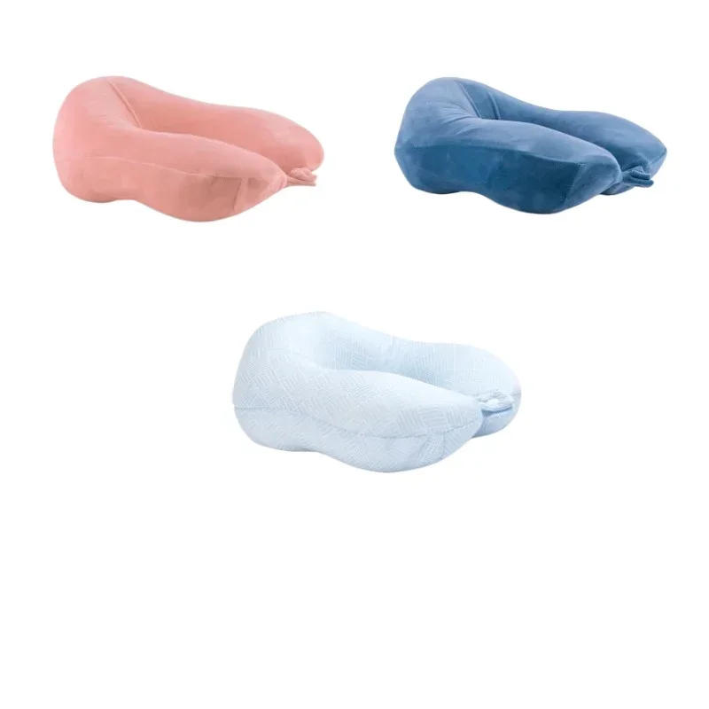 

U-shaped latex neck protection nap travel pillow