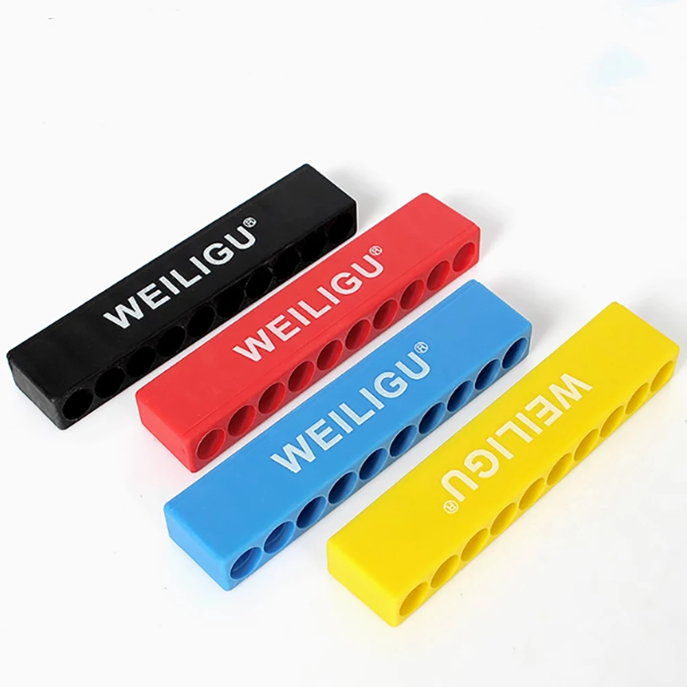 6.35mm Handle Batch Head  Storage Strip 10 Hole 12 Hole Storage Strip Screwdriver Hexagonal Handle Socket Tool Hardware Tool