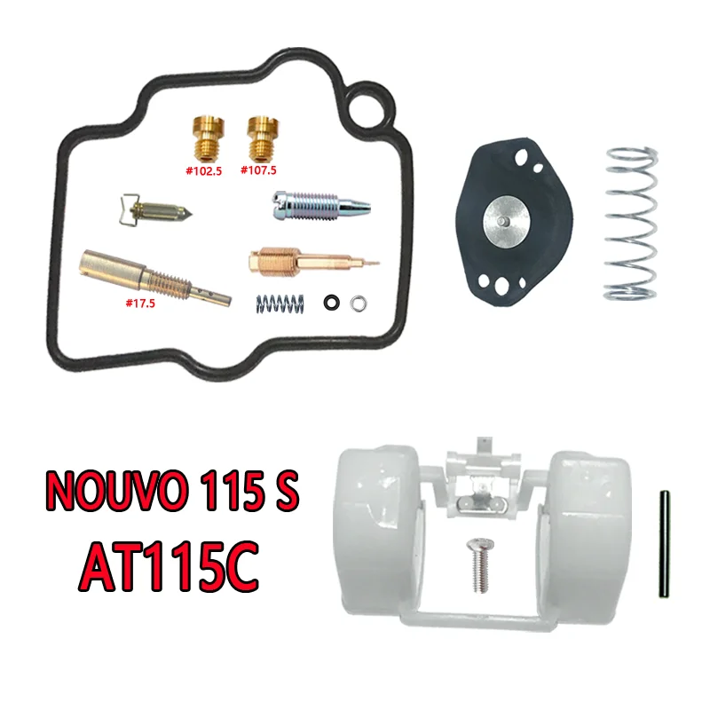 Yamaha NOUVO 115 AT115 Carburetor Repair Kit Float Needle Valve Rebuild Parts