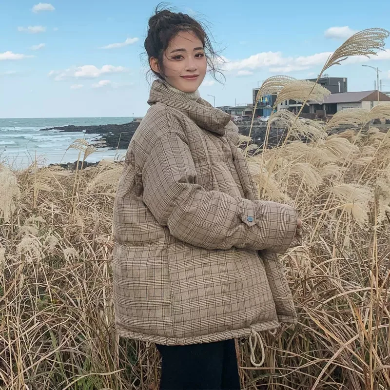 Padded Women's Korean Version of Winter Cotton Padded Jacket 2022 New Thickened Down Padded Coat Winter Female Coat Bread Coat X