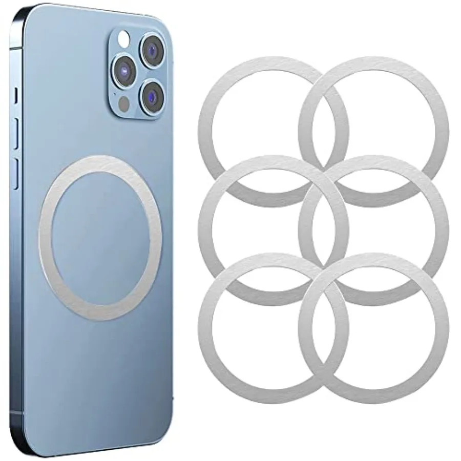 

Магнитное кольцо MagSafe 360 (6 шт.) для iPhone 14/13/12/11/X Series, Galaxy S23/S22/S21/20, универсальный магнитный адаптер