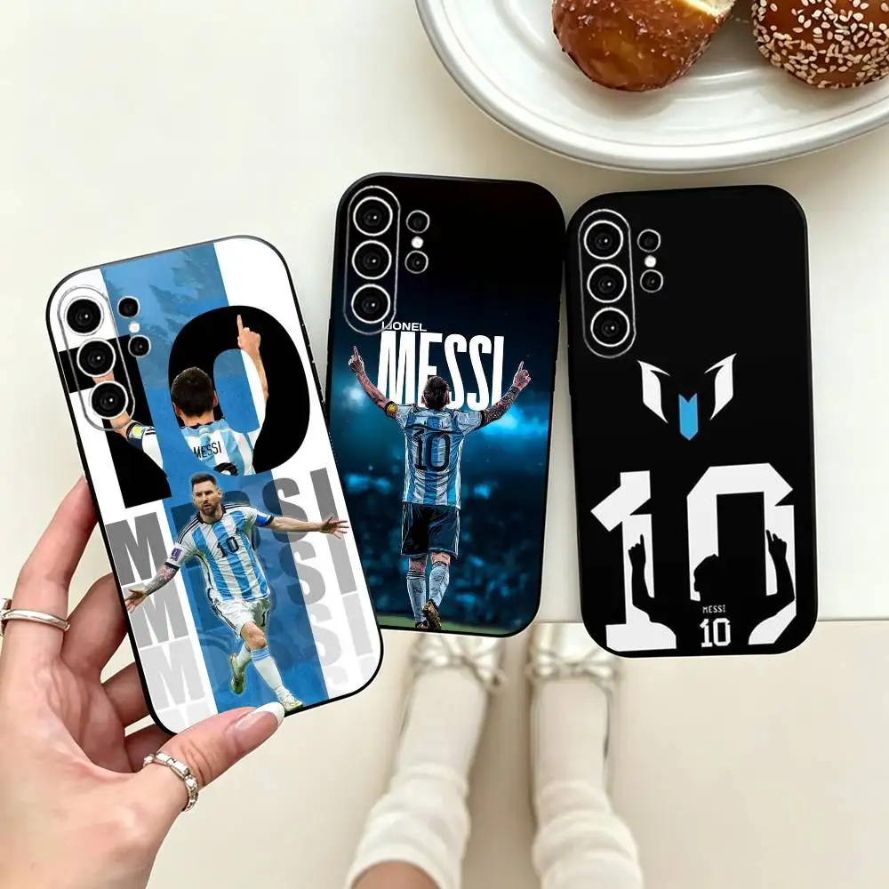 Football Lionel Messi-10  Phone Case For Samsung S25,S24,S21,S22,S23,S30,Ultra,S20,Plus,Fe,Soft Silicone Black Cover