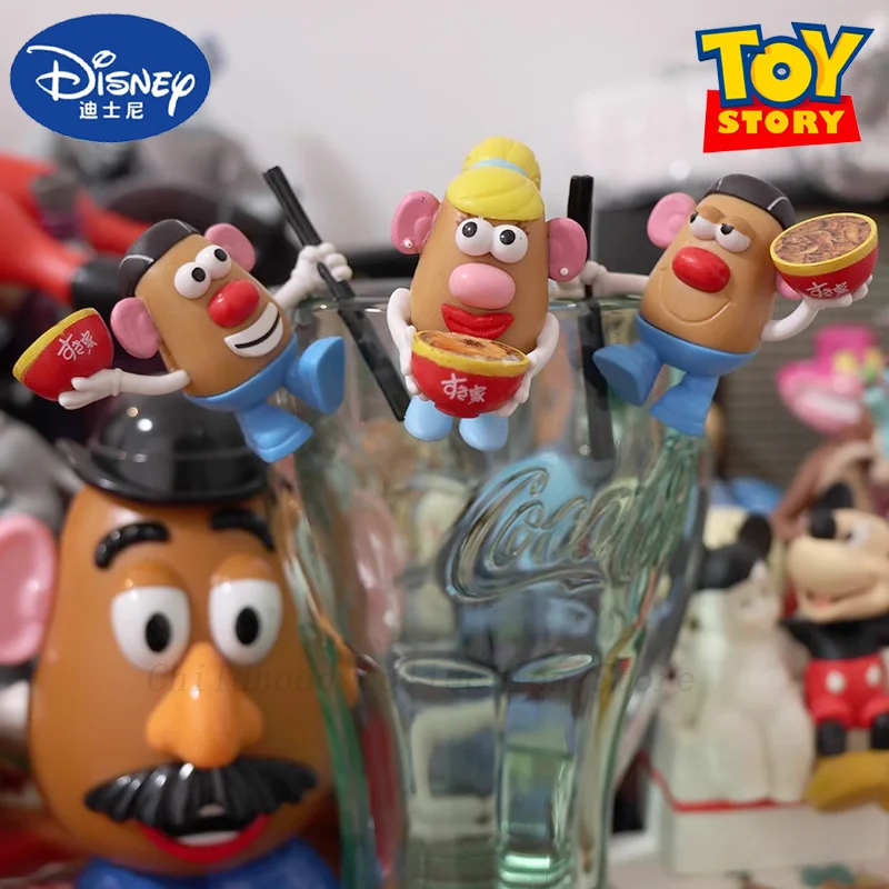 Kawaii Disney Toy Story Mr. and Mrs. Potato Head Action Figure Toys Cup Edge Dolls Anime Cute Cup Edge figurine regalo per bambini