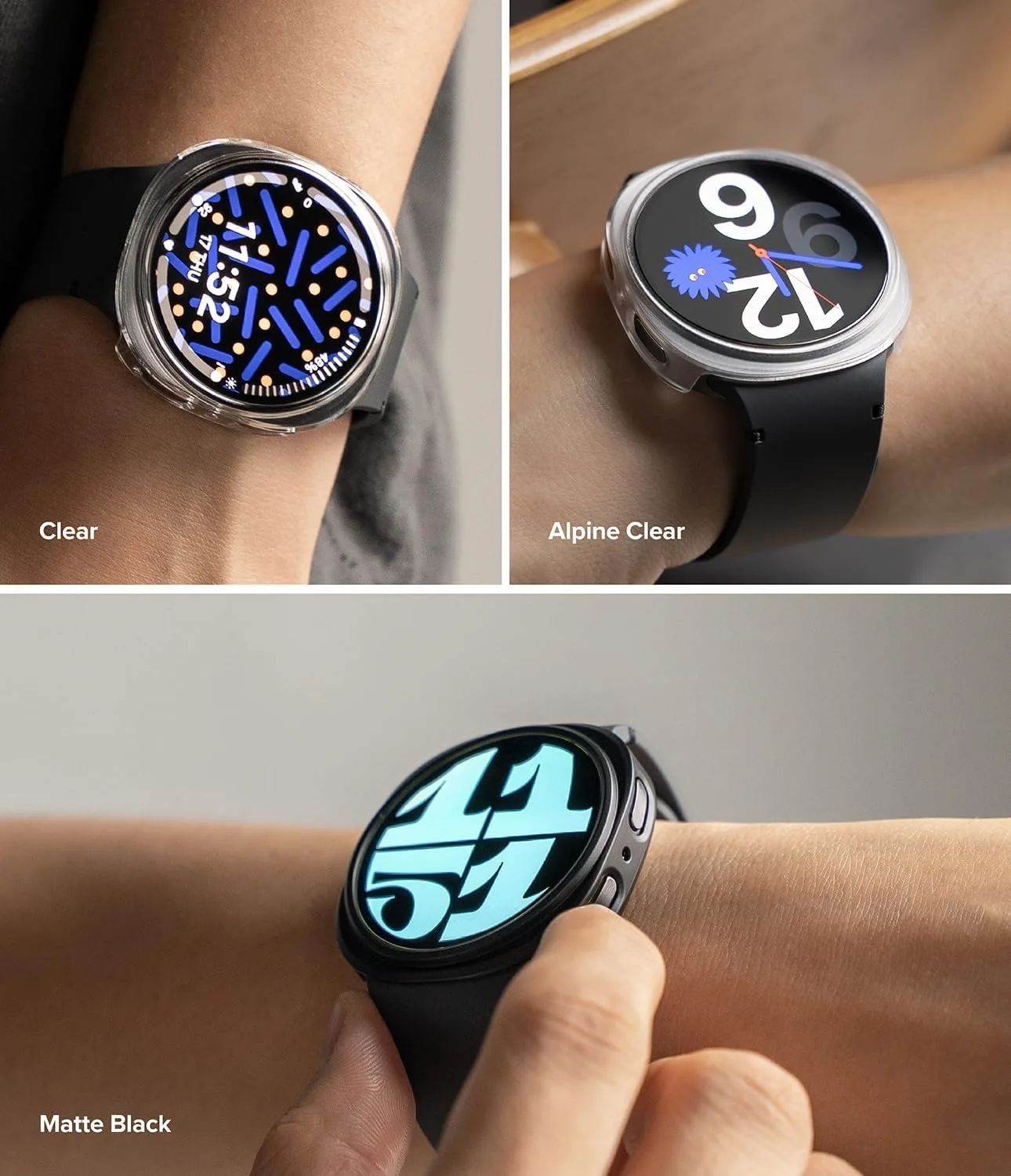 Robuste Schutzhülle für Samsung Galaxy Watch 8, 40 mm und 44 mm, mattes Design, Schutzabdeckung für Galaxy Watch 8, ausgehöhlte Schale, Zubehör. – Detail 10