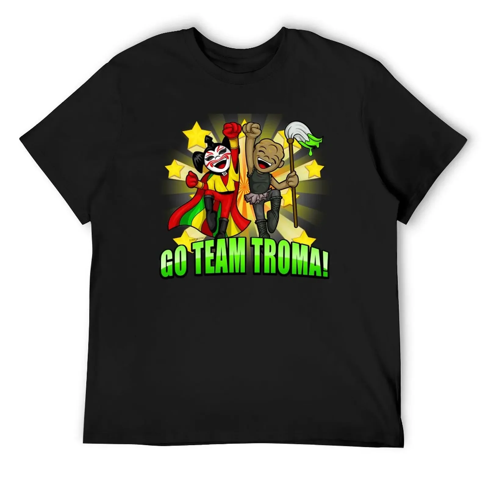 

Go Team Troma! T-Shirt funny shirt cotton valentines clothes luxury designer mens t shirts casual stylish