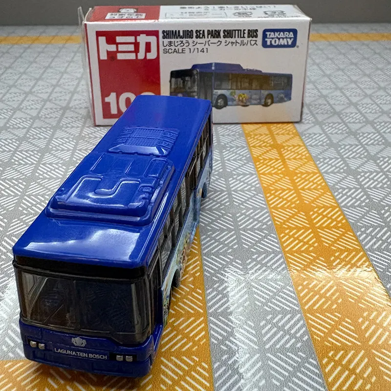 

Takara Tomy Tomica NO.109 Shimajiro Shuttle Bus Diecast Alloy Mini Car Metal Vehicle Collectible Display Kids Toy