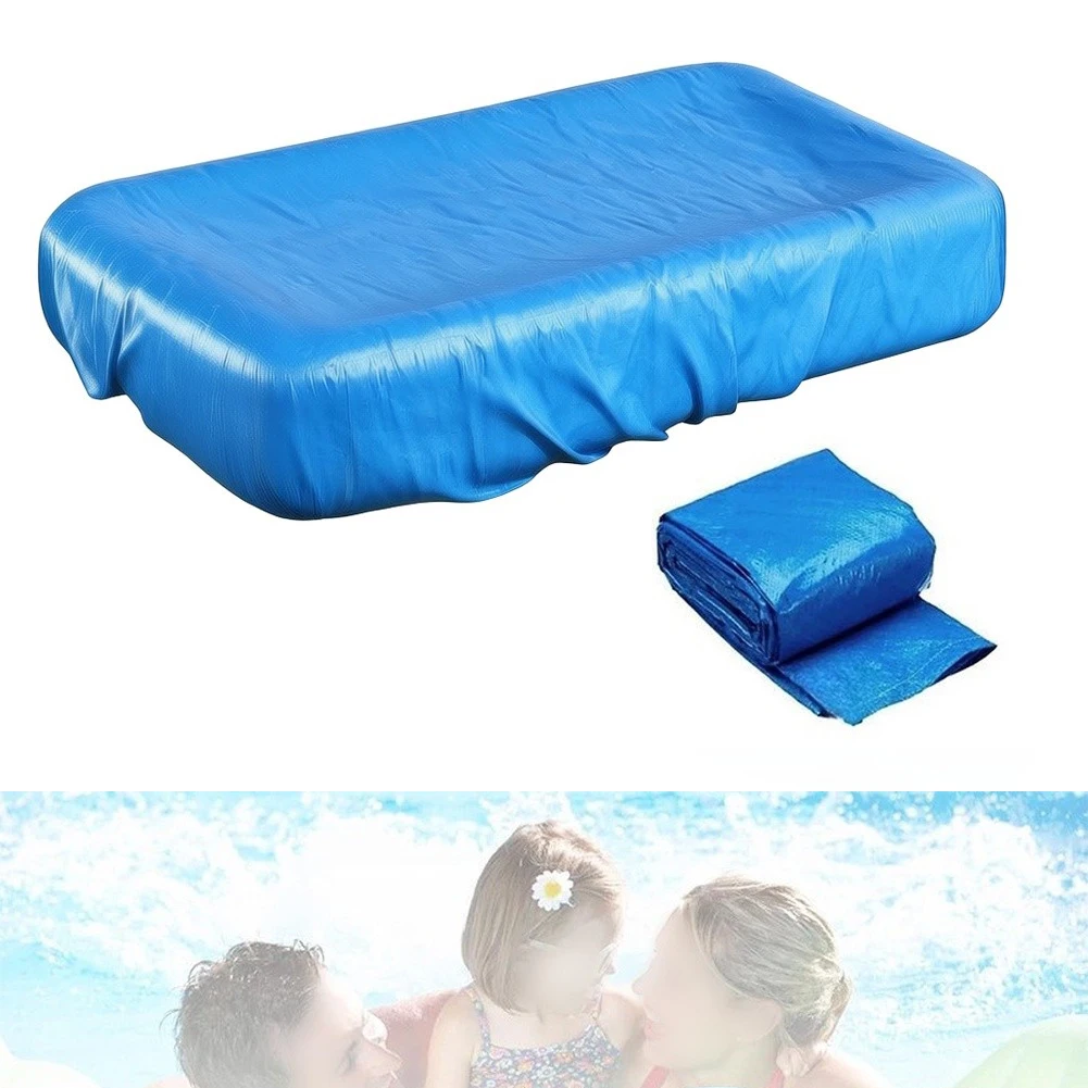 For Outdoor Water Activities Rectangular Pool Tarp Dust Proof Liner Inflatable Pool Cover For Outdoor Blue Repeated Outdoor Use