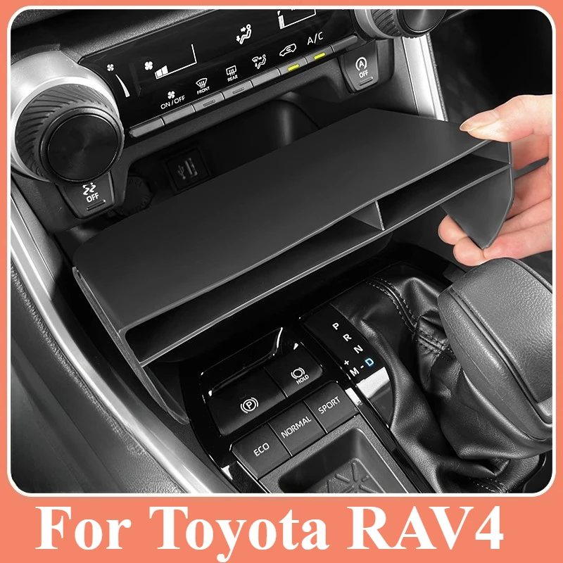 

For Toyota RAV4/WILDLANDER: Front Console Organizer Tray w/Custom Dividers - Anti-Slip Armrest Storage Box (2020-2024)​