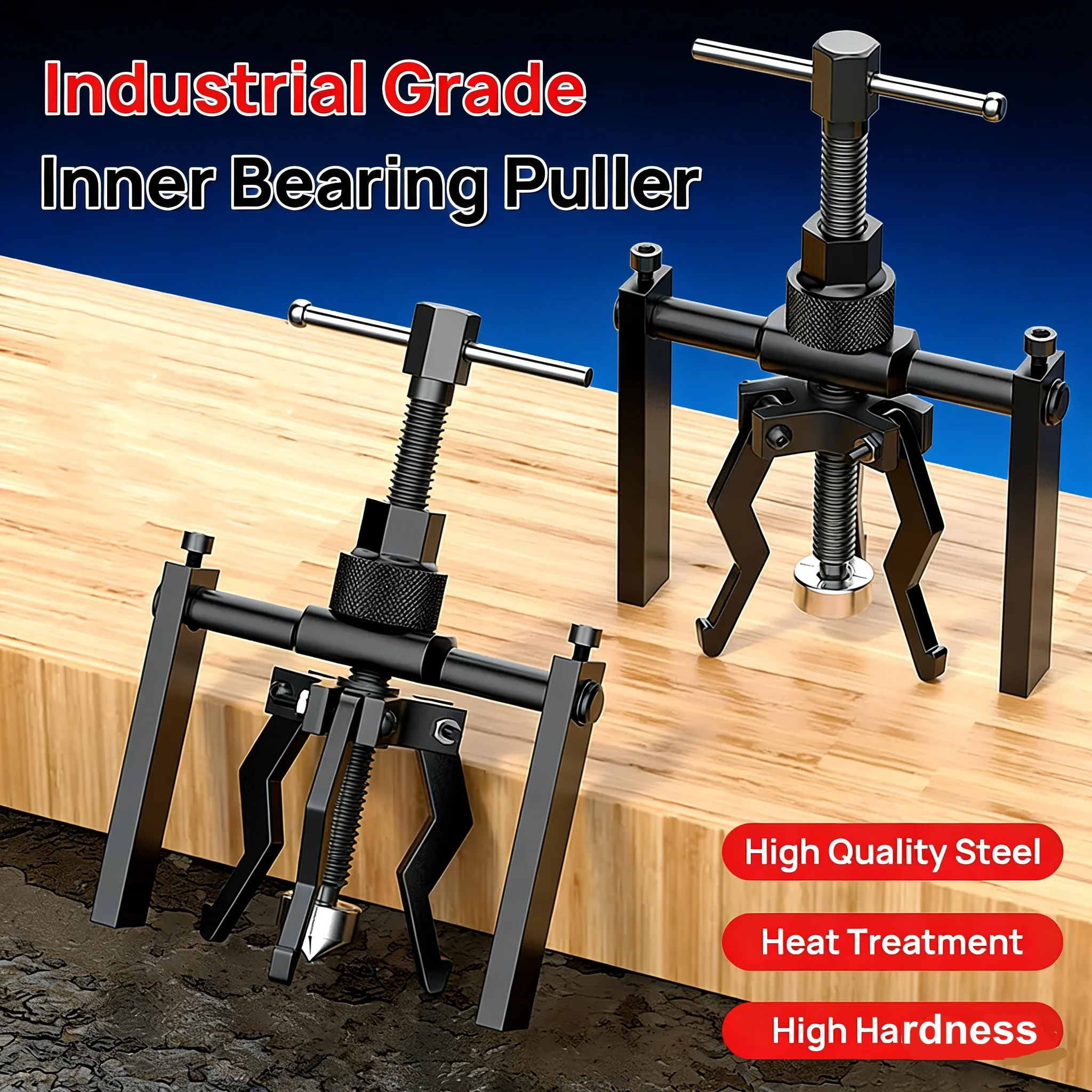 3-claw Heavy Duty Structure Bearing Puller Professional Labor-saving Removal Tool Bike Motorcycle Wheel Gear Puller ﻿
