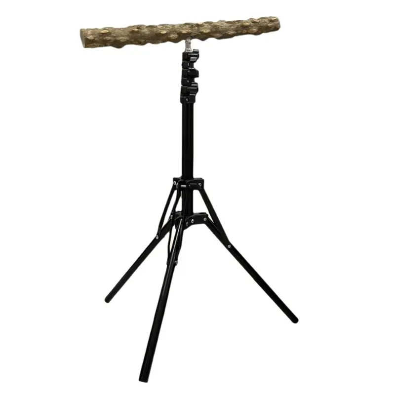 

Подставка для дрессировки птиц, регулируемая по высоте, перцовая древесина, внутренние и уличные жердочки для птиц для попугаев и попугаев