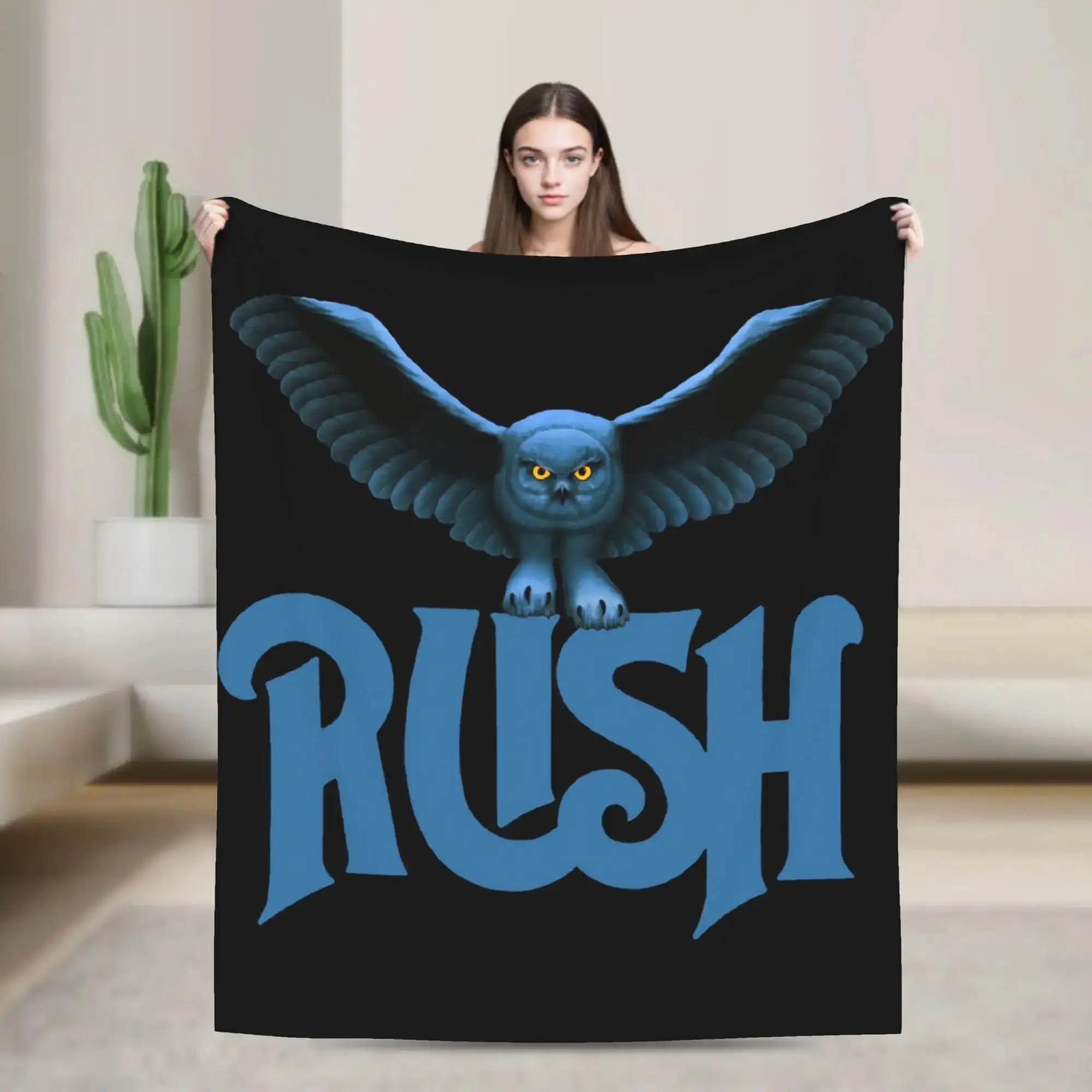 

Плюшевый плед Rush Fly By Night: Мягкий, теплый фланелевый плед для дивана, кровати, использования на улице, с забавным дизайном для студентов