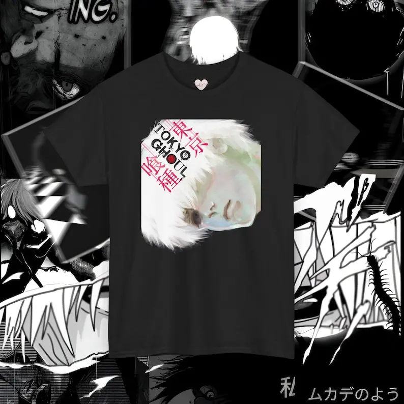 Tokyo Ghoul Shirt Anime Graphic Tee Kaneki Ken Fan Apparel Unisex Otaku Gift