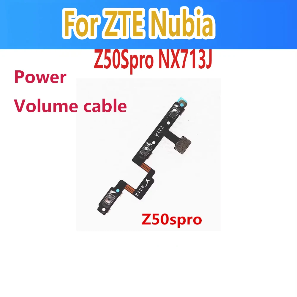 For ZTE Nubia Z50S Pro NX713J Z60S Pro Power Volume Side Buttons Flex Cable OEM Replacement
