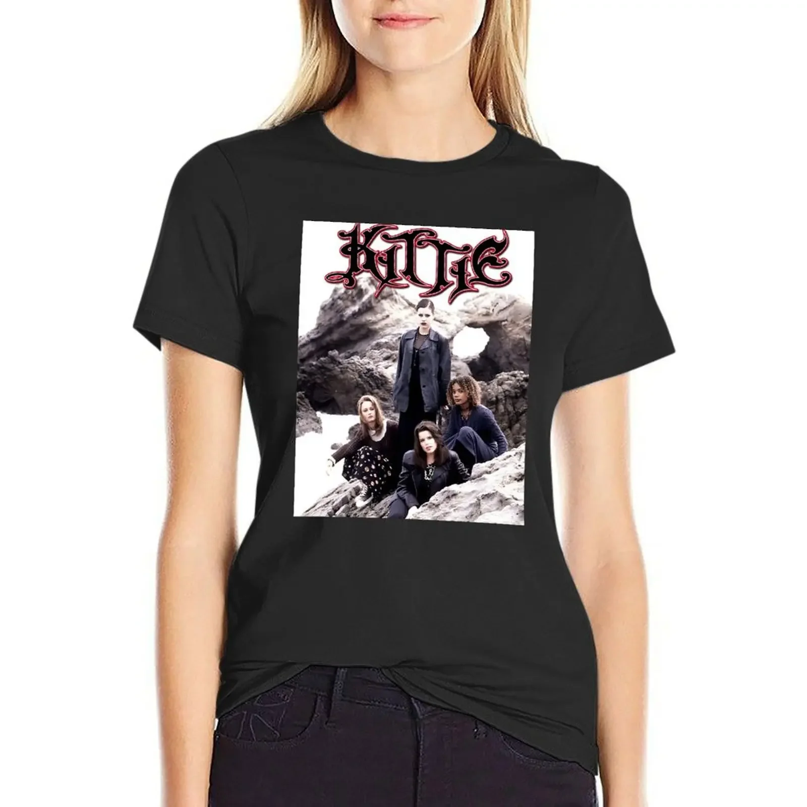 

Beautiful Band T-Shirt blacks lady clothes aesthetic clothes animal print shirt for girls oversized workout shirts for Women