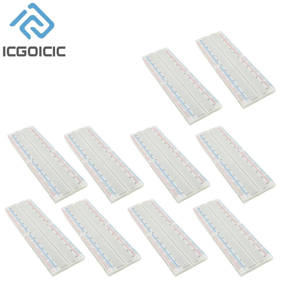 1-10PCS Breadboard 830 Point PCB Bread Board MB-102 Prototype PCB Solderless Breadboard Protoboard Circuit PCB DIY Kit