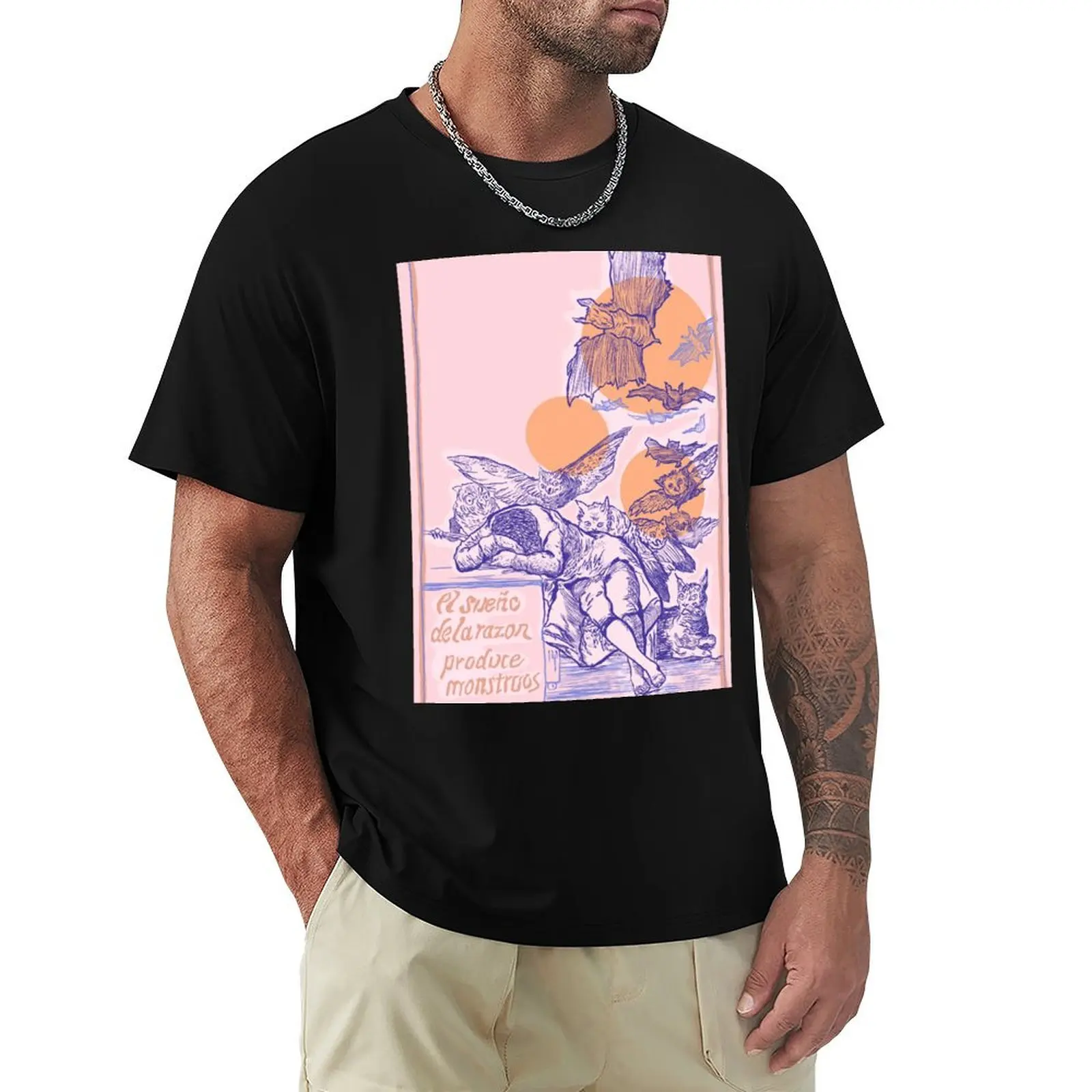 the sleep of reason produces monsters Goya design T-Shirt t shirt personalised T-Shirt