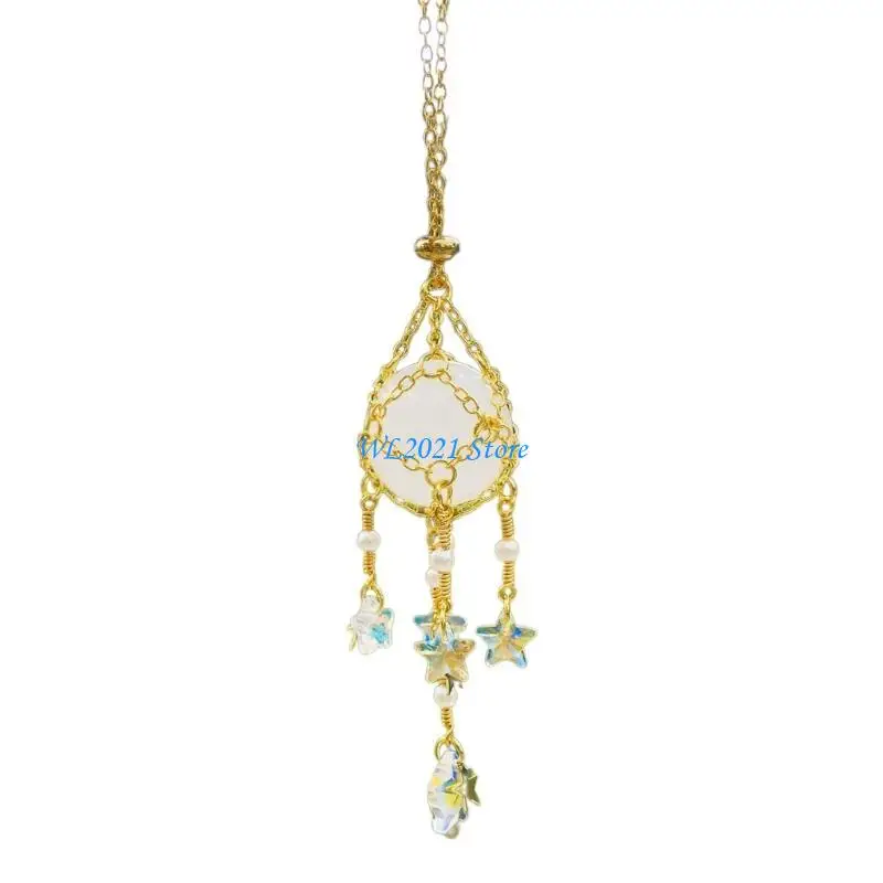 

G5GC Empty Pendant Holder Car Pendant Accessories Crystal Stone Pendant Holder