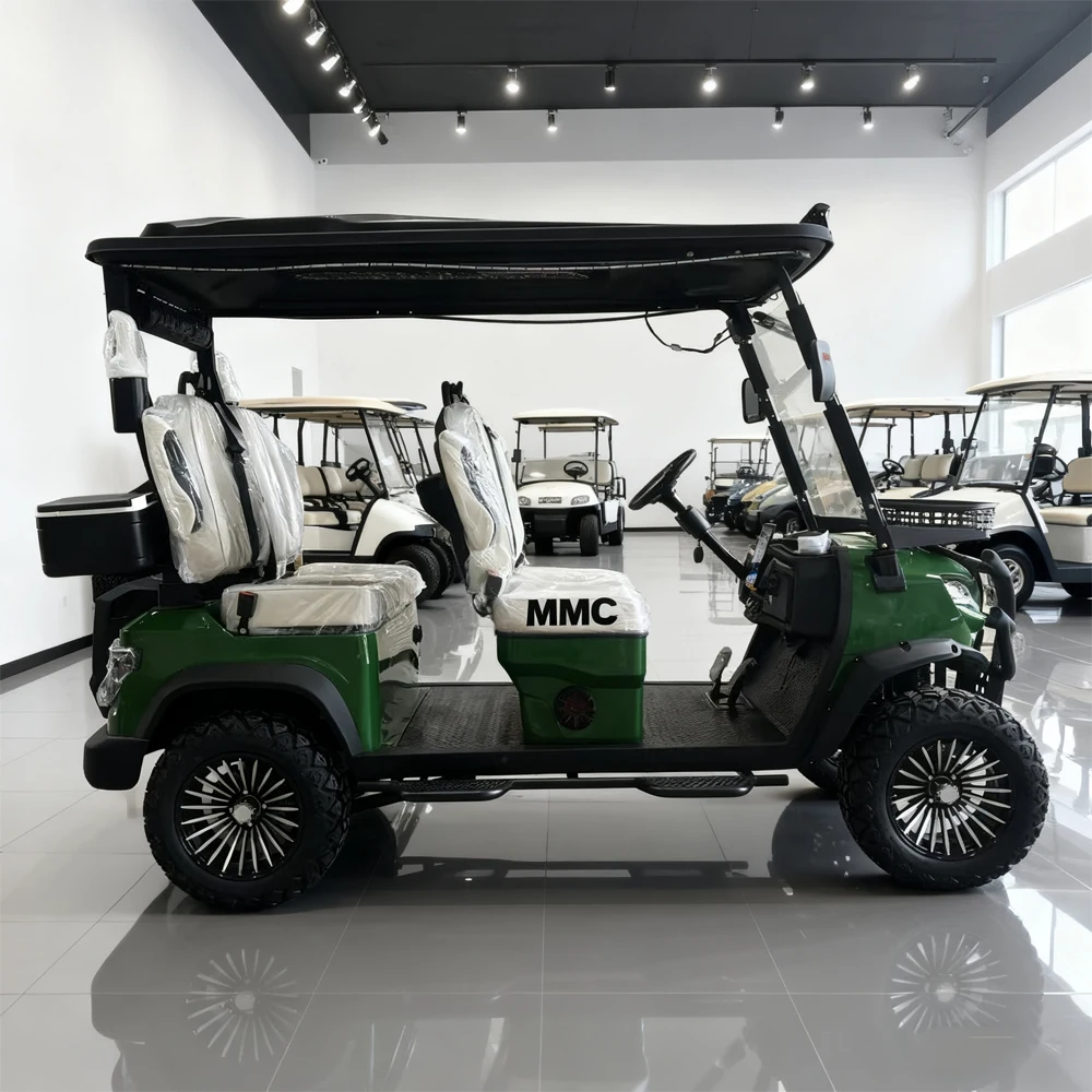 مصنع الصانع 60 فولت عربة جولف صغيرة الطاقة الجديدة الشارع القانوني 72 فولت بطارية ليثيوم على الطرق الوعرة مركبة 4 مقاعد عربة جولف كهربائية
