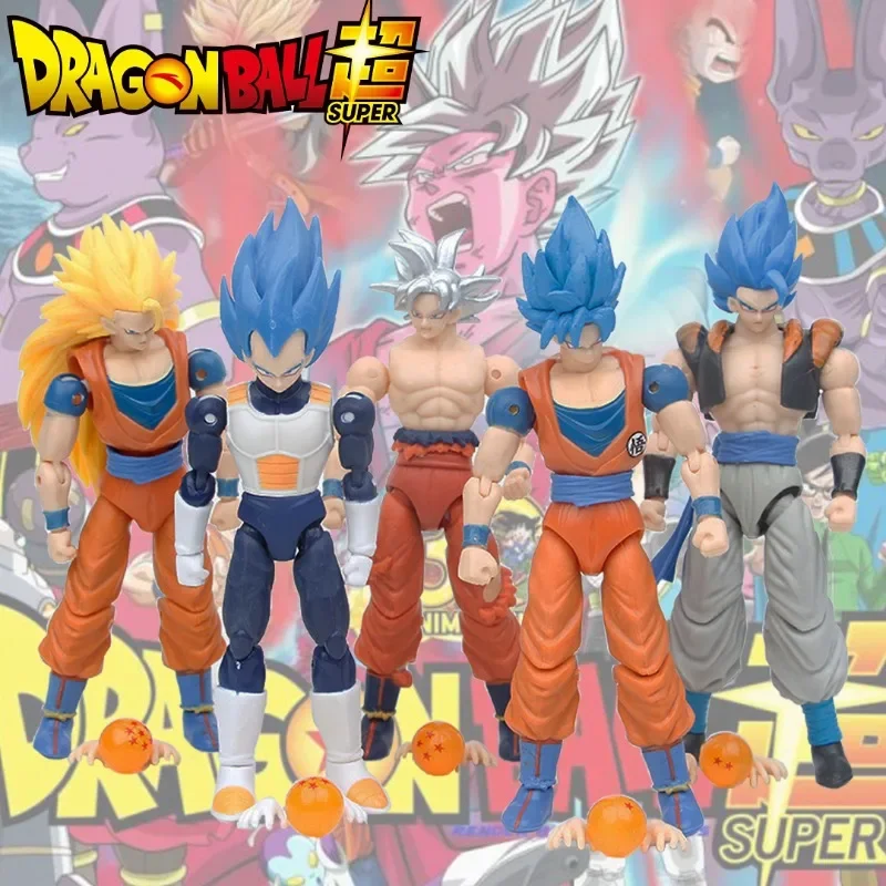 14cm Dragon Ball Demoniacal Fit Shf The Eternal Martial Taoist Anime Figure Goku 3.0 Action Figures Model Statue Gift Kids Toys