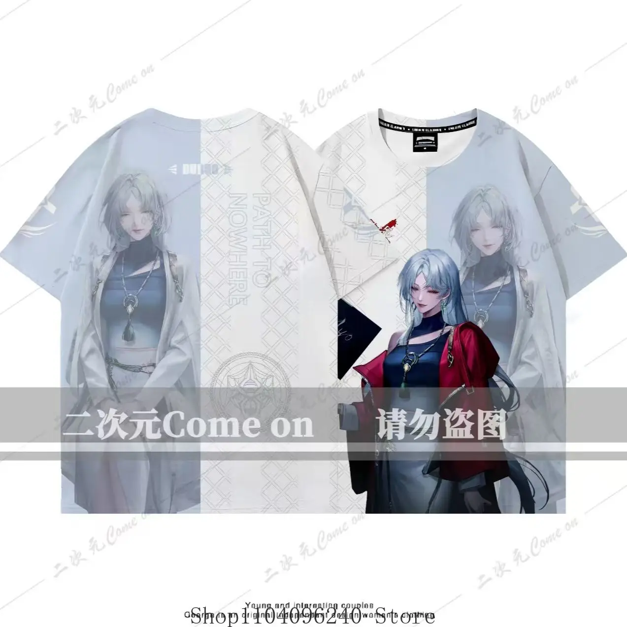 

Path to Nowhere Du Ruo Summer Anime T Shirt Summer Men T-Shirt Casual Women Crew Neck Short Sleeve Tees