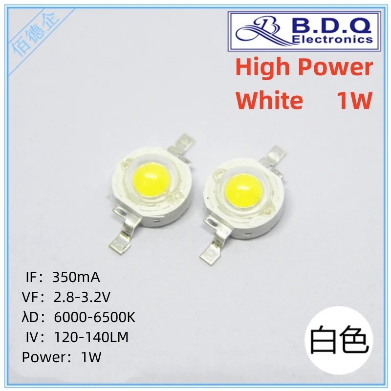 10 قطعة LED COB مصباح رقاقة 1 واط 3 واط 3.2-3.6 فولت المدخلات 100-220LM لمبة LED صغيرة ديود مصلحة الارصاد الجوية DIY بها بنفسك LED الكاشف الأضواء النازل