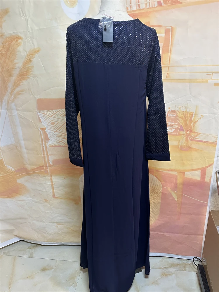 Ramadan Eid Blue L Abaya Damen Dubai Luxury Islam Muslim Dresses For Women Kebaya Kaftan Robe Musulmane Caftan Marocain Femme