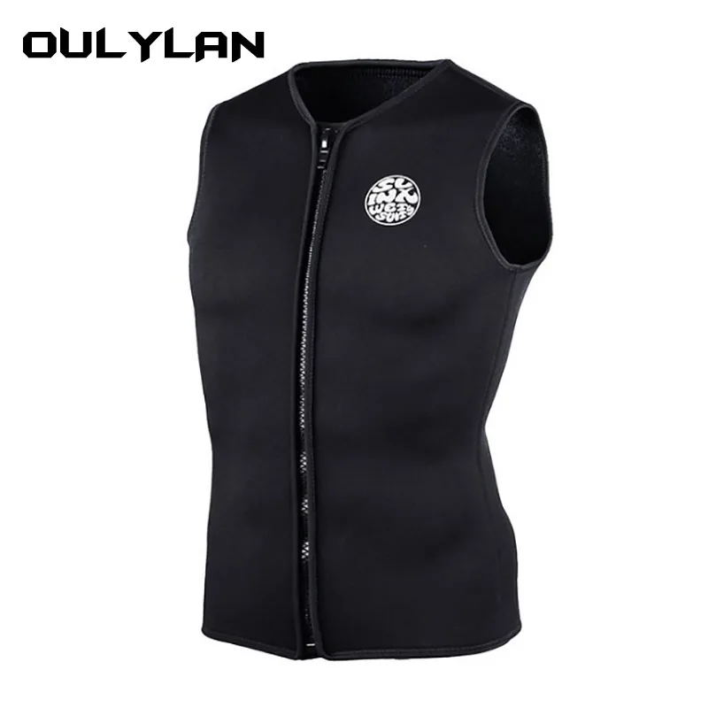 

Oulylan Wetsuits 3MM Kitesurfing Neoprene Sleeveless Wetsuit Vest for Diving Surf Windsurf Sleeveless Scuba Outdoor Unisex