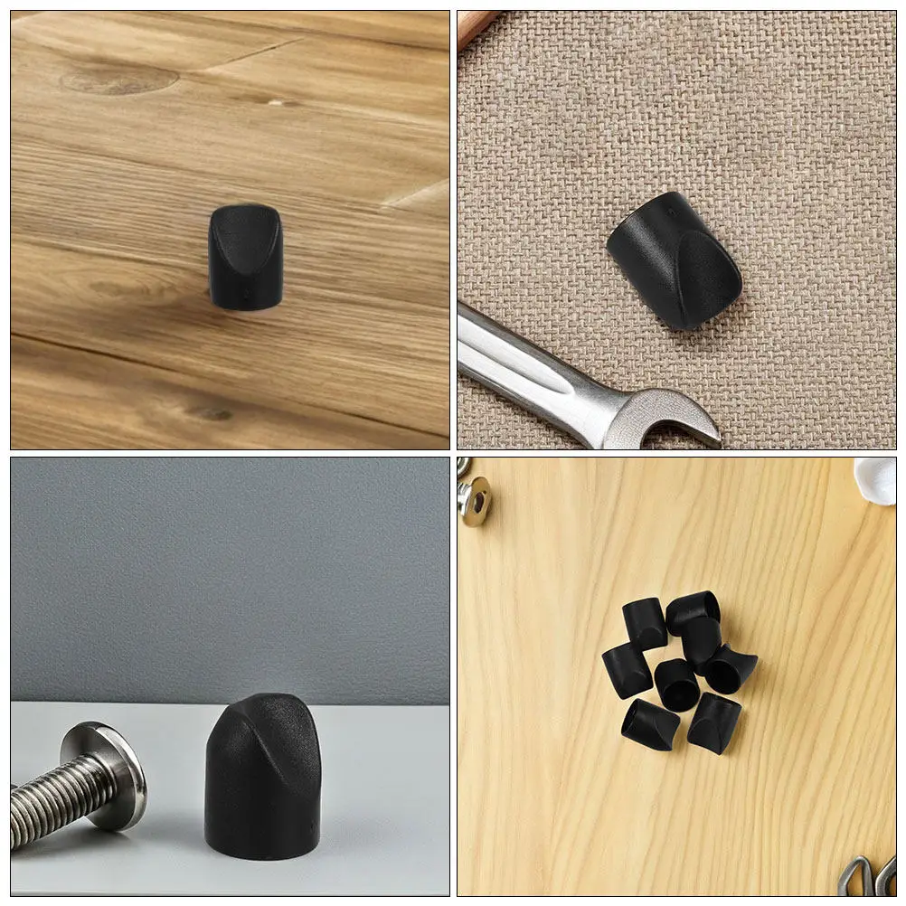 12Pcs Folding Chair Foot Caps Black V Shaped 7 8 Inch Inner Diameter Heavy Duty Nylon Stability Plugs Chair Leg Caps